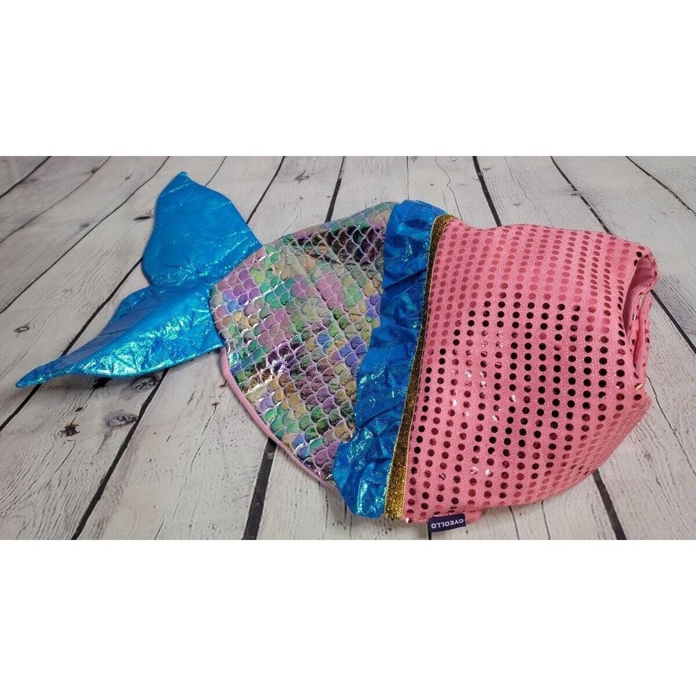 Cyeollo Mermaid Dog Costumes Sequin Birthday size Lg